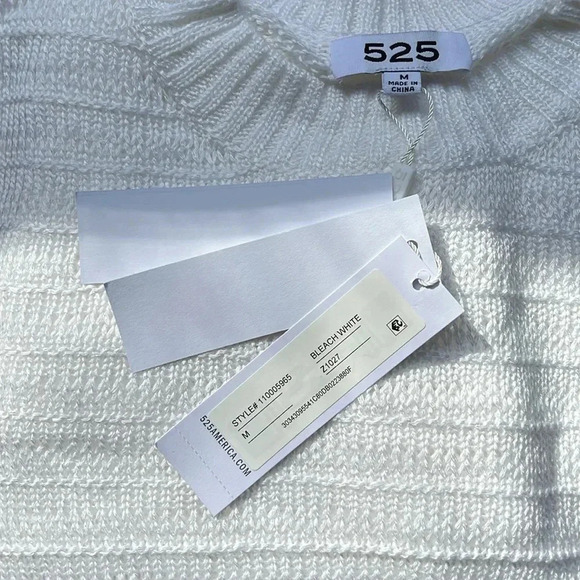 REVOLVE 525 AMERICA Aria Open Stitch Crewneck Sweater size medium - Picture 7 of 7